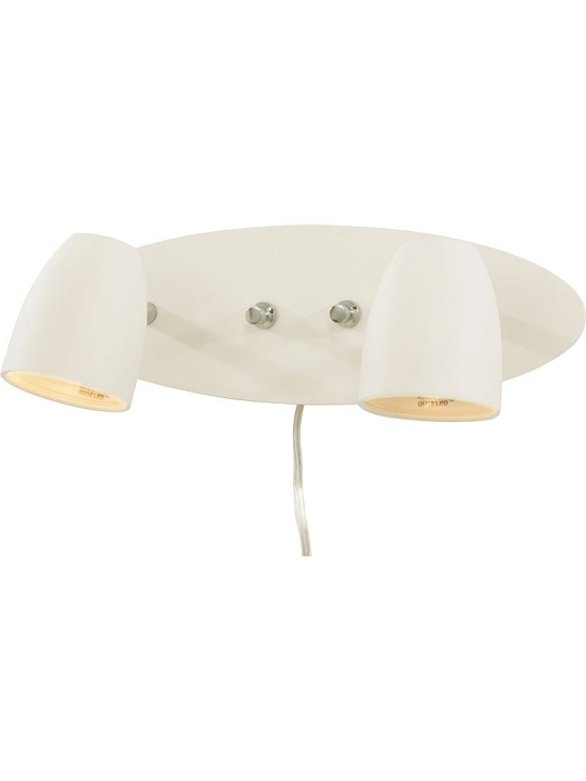 Aneta Vägglampa SANDNES 10804-01 dubbel vit Aneta in de groep HOME ELECTRONICS / Verlichting / Wandlampen bij TP E-commerce Nordic AB (D45616)