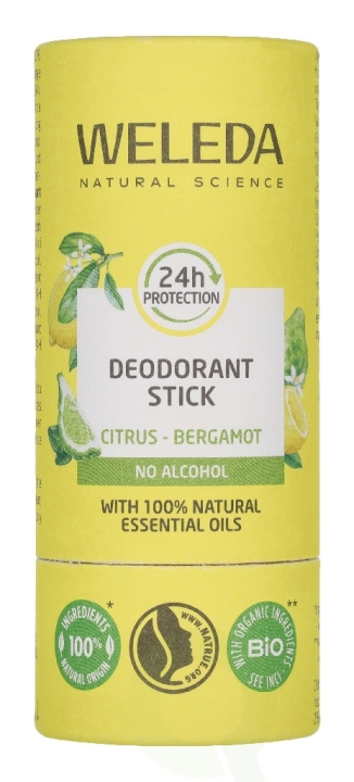 Weleda Citrus-Bergamot 24H Deodorant Stick 50 g in de groep BEAUTY & HEALTH / Geuren & Parfum / Deodorant bij TP E-commerce Nordic AB (D45838)