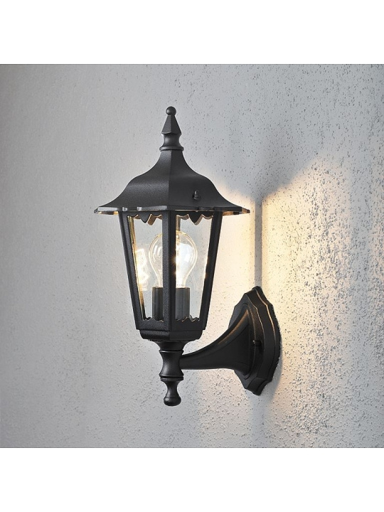 Konstsmide Vägglampa Firenze Svart Konstsmide in de groep HOME ELECTRONICS / Verlichting / Wandlampen bij TP E-commerce Nordic AB (D45876)