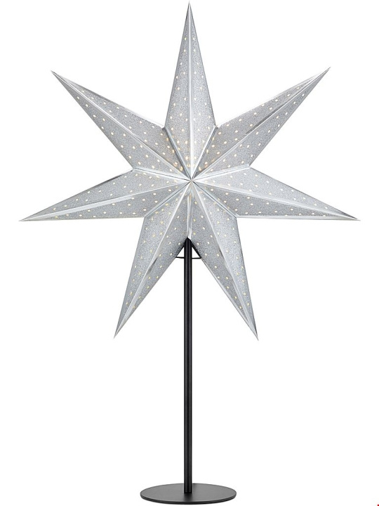 Markslöjd Bordsstjärna GLITTER 45 cm svart/silver Markslöjd in de groep HOME ELECTRONICS / Verlichting / Tafellampen bij TP E-commerce Nordic AB (D45935)