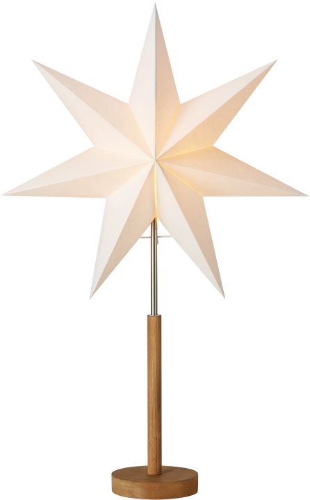 Markslöjd Bordsstjärna SPERANZA 45 cm brun bets/vit Markslöjd in de groep HOME ELECTRONICS / Verlichting / Tafellampen bij TP E-commerce Nordic AB (D45969)
