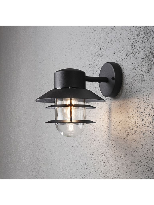 Konstsmide Vägglykta 7310-750 Modena Svart Konstsmide in de groep HUISHOUDEN & TUIN / Elektriciteit & Verlichting / Buitenverlichting bij TP E-commerce Nordic AB (D46042)