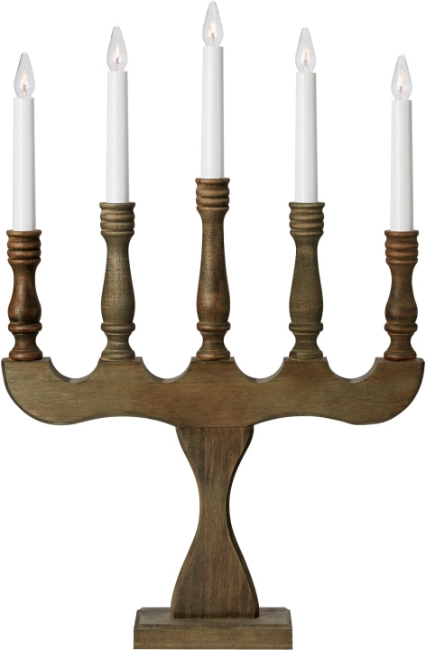 Markslöjd Elljusstake 5-arm SVANEHOLM 5 gråbets Markslöjd in de groep HOME ELECTRONICS / Verlichting / Kerstverlichting bij TP E-commerce Nordic AB (D46059)