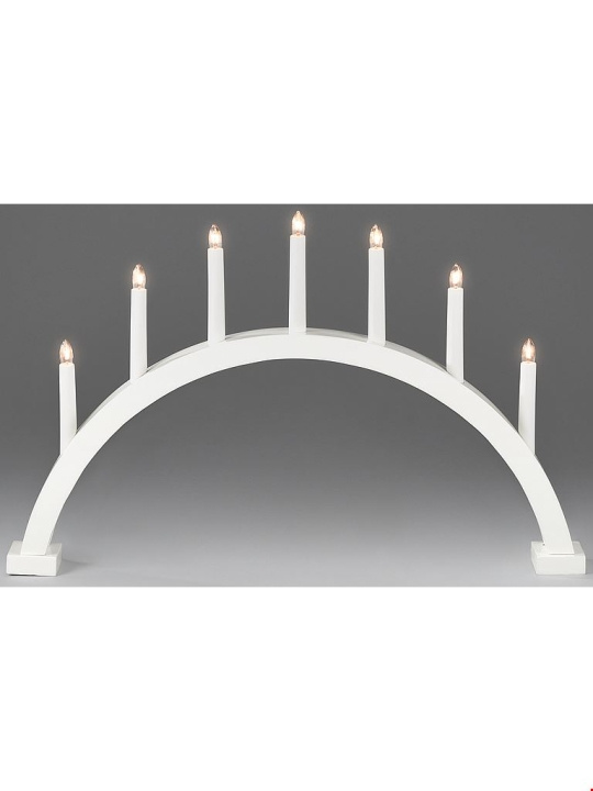 Konstsmide Elljusstake 7-arm 2272-205 båge 7 ljus vit Konstsmide in de groep HOME ELECTRONICS / Verlichting / Kerstverlichting bij TP E-commerce Nordic AB (D46077)