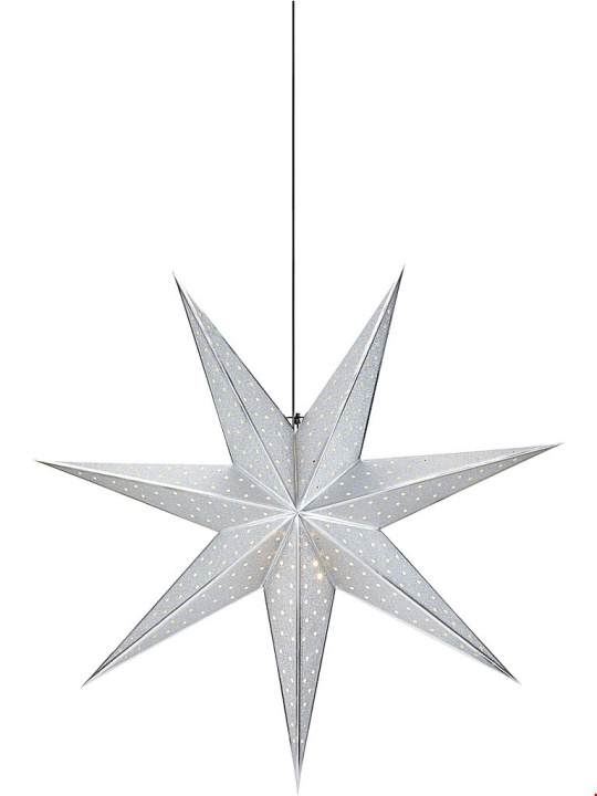 Markslöjd Julstjärna GLITTER 45 cm silver Markslöjd in de groep HOME ELECTRONICS / Verlichting / Kerstverlichting bij TP E-commerce Nordic AB (D46088)