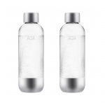 AGA 2-pack AQVIA Staal 1L, PET fles