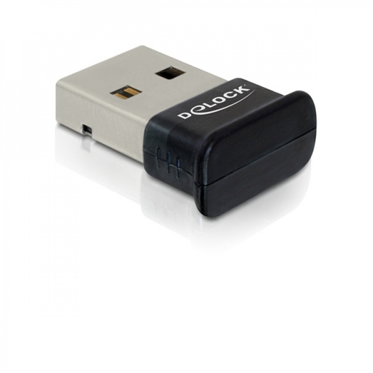 DeLOCK Bluetooth 4.0 adapter, USB 2.0, 3 Mb/s, svart DeLOCK Bluetooth 4.0 adapter, USB 2.0, 3 Mb/s, svart