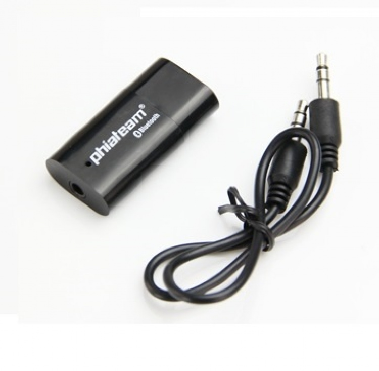 Draadloos geluid in de auto! Bluetooth-muziekontvanger (zwart) Draadloos geluid in de auto! Bluetooth-muziekontvanger (zwart)