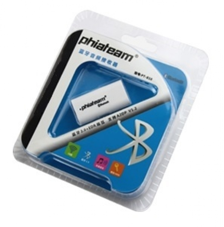 Draadloze audio in de auto! Bluetooth muziekontvanger (wit) Draadloze audio in de auto! Bluetooth muziekontvanger (wit)