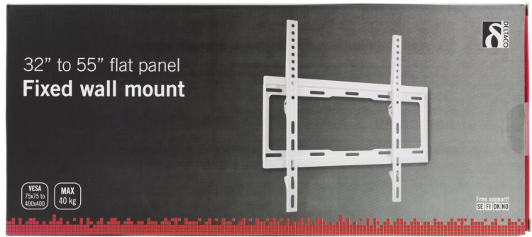 DELTACO Väggfäste, 32-55