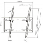 DELTACO Väggfäste, 32-55