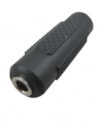 Adapter 3,5 mm vrouwelijk - 3,5 mm vrouwelijk (zwart)