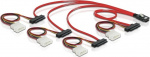 DeLOCK multilane SAS-kabel SFF8087 - 4xSFF8482+Molex 4-pin ström 0,5m DeLOCK multilane SAS-kabel SFF8087 - 4xSFF8482+Molex 4-pin ström 0,5m