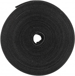 DELTACO Hook and loop fastener cable ties, width 10mm, 5m, black DELTACO Hook and loop fastener cable ties, width 10mm, 5m, black