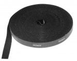 DELTACO Hook and loop fastener cable ties, width 10mm, 5m, black DELTACO Hook and loop fastener cable ties, width 10mm, 5m, black