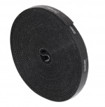 DELTACO Hook and loop fastener cable ties, width 10mm, 5m, black DELTACO Hook and loop fastener cable ties, width 10mm, 5m, black