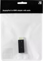 DELTACO DisplayPort to HDMI adapter with audio, Full HD @60Hz,