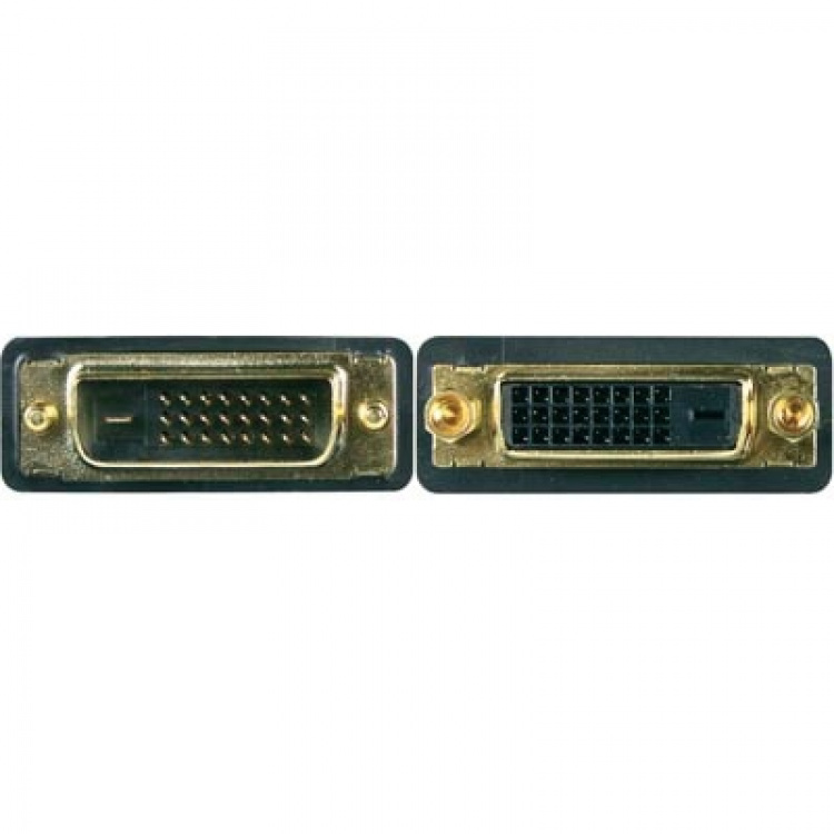 DELTACO DVI monitorkabel Dual Link, DVI-D ha - DVI-D ho 2m