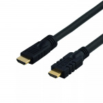 DELTACO HDMI kabel, actief, ha-ha, 1080p, v1.4, 15m, zwart (HDMI-1150)