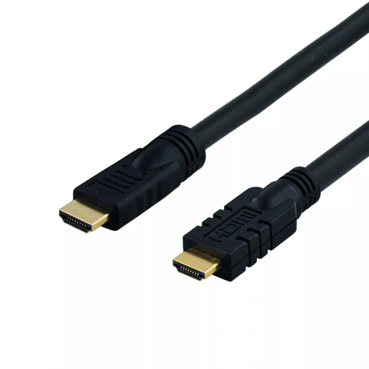 DELTACO HDMI kabel, actief, ha-ha, 1080p, v1.4, 15m, zwart (HDMI-1150)