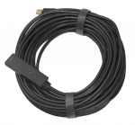 DELTACO PRIME, USB förlängningskabel, aktiv, USB 2.0, 20m