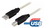 DELTACO USB 2.0 kabel Typ A hane - Typ B hane 3m