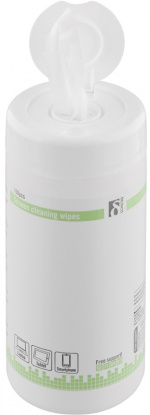 DELTACO våtservetter, för rengöring av skärmar, 100 stora våtserv DELTACO våtservetter, för rengöring av skärmar, 100 stora våtserv