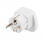 Goobay Reseadapter, UK/US/Italien/Schweiz - EU, 250V/13A, jordad, vit