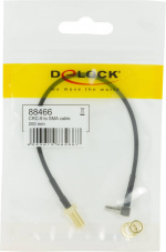 DeLOCK adapter, CRC-9 ha vinklad 90 - rak SMA ho, 0,2m, svart