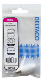 DELTACO antenna connector, 9.5mm male, screw mounting DELTACO antenna connector, 9.5mm male, screw mounting