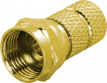 DELTACO F-kontakt, hane, 6,2mm RG59/antennkablage, skruvmont, guldpl. DELTACO F-kontakt, hane, 6,2mm RG59/antennkablage, skruvmont, guldpl.