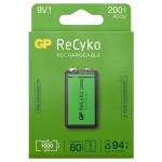 GP ReCyko oplaadbare 9V batterij