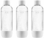 AGA 3-pack AQVIA PET fles, 1L (Wit)