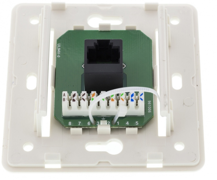 DELTACO Vägguttag utanpåliggande UTP 1XRJ45, Cat6