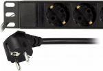 DELTACO Grenuttag med 10xCEE 7/4 uttag, 1xCEE 7/7, 0,501m 1U,3m, svart