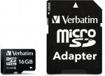 Verbatim microSDHC, 16GB, Klasse 10, inkl adapter (44082)