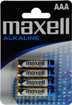 Maxell batterier, AAA (LR03), Alkaline, 1,5V, 4-pack Maxell batterier, AAA (LR03), Alkaline, 1,5V, 4-pack
