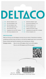 DELTACO SIM-kortsadapter för micro/mini/nano-sim, svart DELTACO SIM-kortsadapter för micro/mini/nano-sim, svart