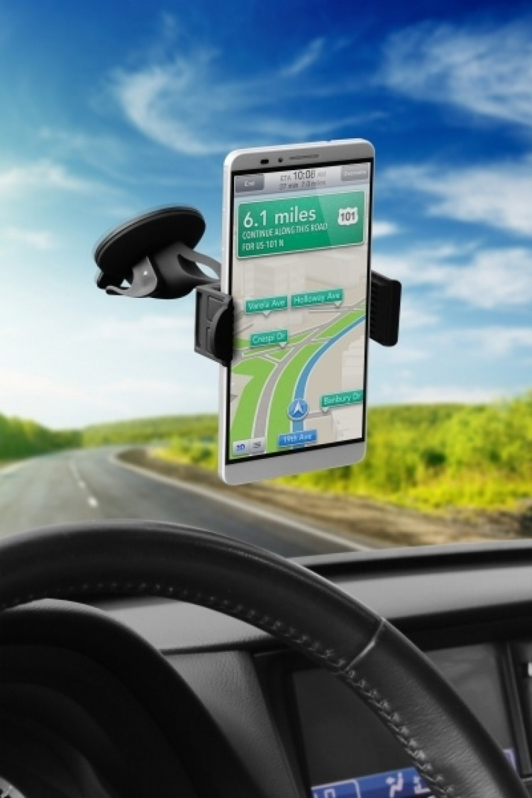 Technaxx Autohouder voor smartphones + autolader met 4x USB-poort (TE08)