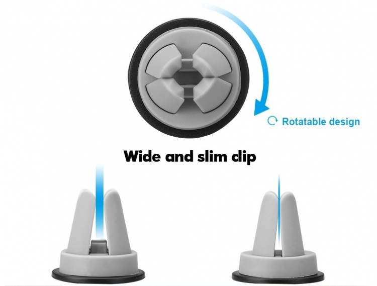 Universele mobiele houder voor ventilatorroosters