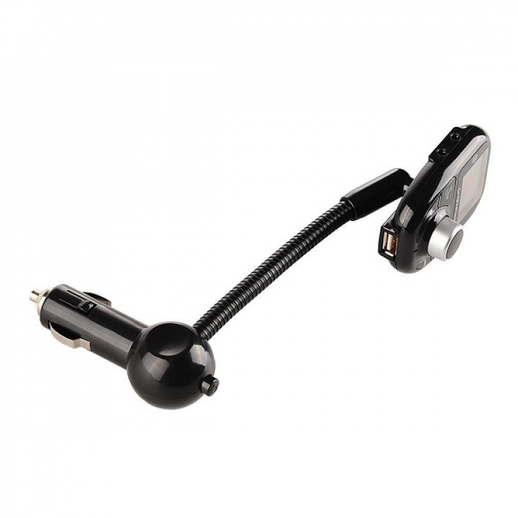 FM-zender met Bluetooth handsfree en autolader, zwart FM-zender met Bluetooth handsfree en autolader, zwart