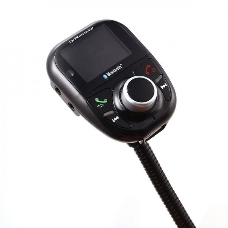 FM-zender met Bluetooth handsfree en autolader, zwart FM-zender met Bluetooth handsfree en autolader, zwart