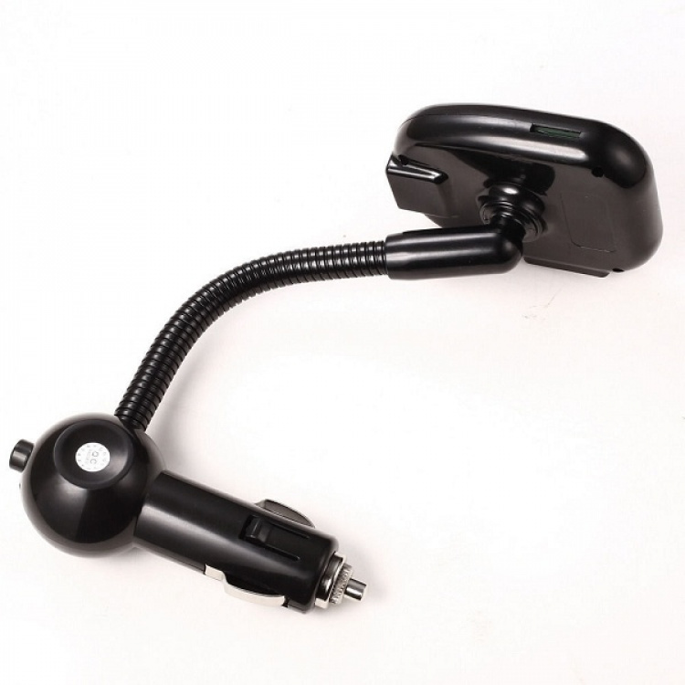 FM-zender met Bluetooth handsfree en autolader, zwart FM-zender met Bluetooth handsfree en autolader, zwart