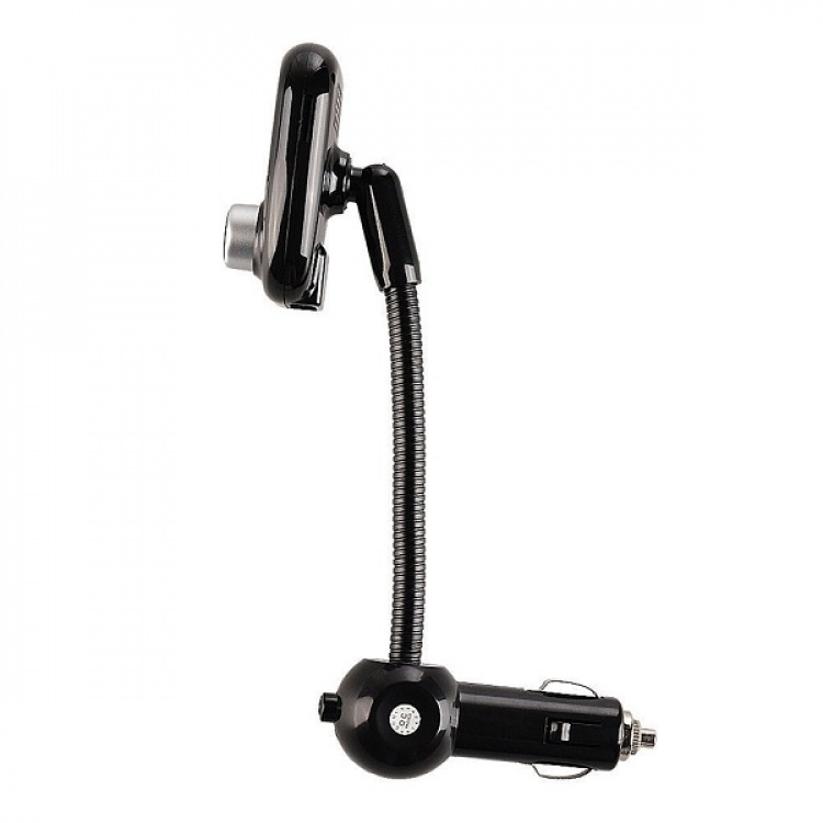 FM-zender met Bluetooth handsfree en autolader, zwart FM-zender met Bluetooth handsfree en autolader, zwart