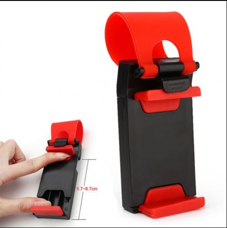 Universele mobiele telefoonhouder voor stuur, Rood Universele mobiele telefoonhouder voor stuur, Rood