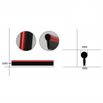 Flexibel Universele decoratiestrip 5m, Rood