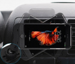 Autohouder voor ventilatorrooster met Qi draadloos opladen Autohouder voor ventilatorrooster met Qi draadloos opladen