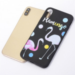 Achtercover voor iPhone X/XS, Flamingo Achtercover voor iPhone X/XS, Flamingo