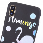 Achtercover voor iPhone X/XS, Flamingo Achtercover voor iPhone X/XS, Flamingo