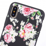 Achtercover voor iPhone X/XS, Bloemen